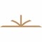 Ekena Millwork Richland Smooth Timber Gable Bracket, Western Red Cedar, 96"W x 28"H x 1 1/2"D x 3 1/2"F, 7/12 Pitch GBW096X28X0204RIC00SWR - alternate 1